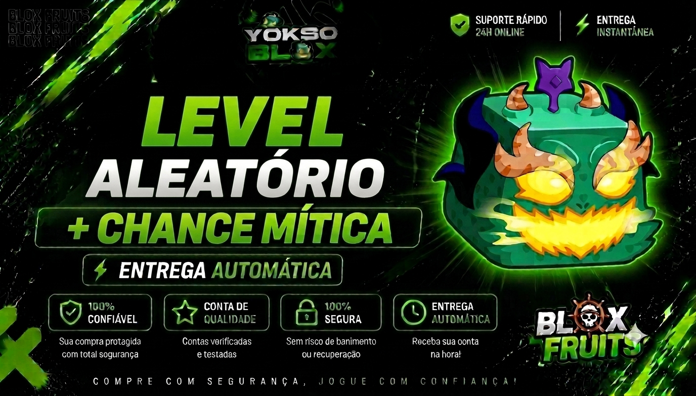 CHANCE MÍTICA🎁 + LEVEL ALEATÓRIO🍀